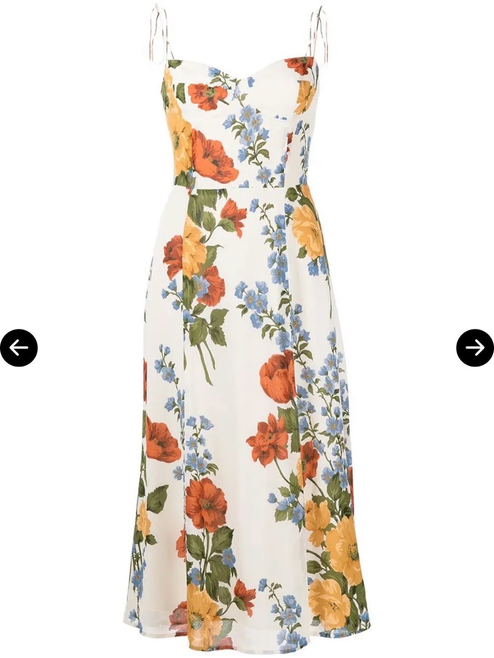 Juliette Floral Print Midi Dress